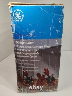 Radio cassette stéréo de cuisine GE Spacemaker vintage des années 1990 blanche NEUVE