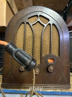 Radio cathédrale vintage General Electric WORKS K50 1933 Original / Non reproduit