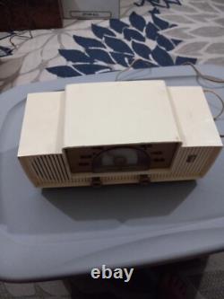 Radio de table AM vintage General Electric Dial Beam, modèle 428, 5 tubes à vide