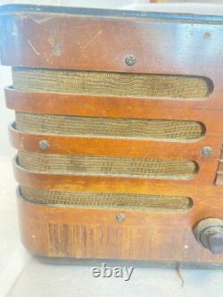 Radio en bois vintage antique General Electric