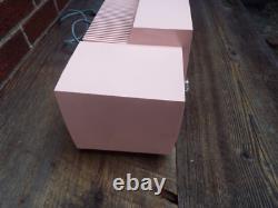 Radio-heure à tubes General Electric vintage GE, époque atomique, MCM, rose, en état de marche