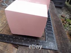 Radio-heure à tubes General Electric vintage GE, époque atomique, MCM, rose, en état de marche