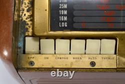 Radio portable à tube AM et ondes courtes General Electric GE 260 vintage 1946/47