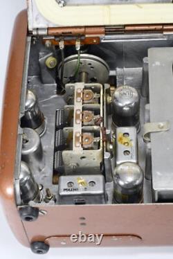 Radio portable à tube AM et ondes courtes General Electric GE 260 vintage 1946/47