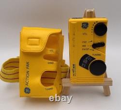 Radio portable vintage GE Action Pak AM/FM 7-1990 YLA avec étui, testé et fonctionne Radio portable vintage GE Action Pak AM/FM 7-1990 YLA avec étui, testé et fonctionne