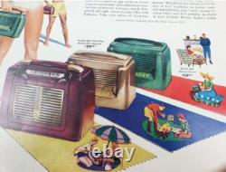 Radio portative à tubes GENERAL ELECTRIC Modèle 604 des années 1950 rare en état de marche