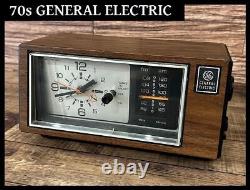 Radio-réveil AM/FM General Electric General 7-4550C Rare Vintage des années 70 JAPON