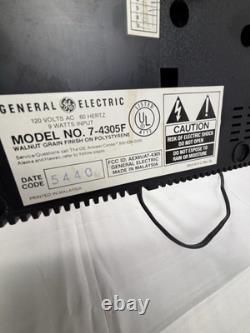 Radio-réveil Flip Clock General Electric Vintage 1984 7-4305F FONCTIONNEL