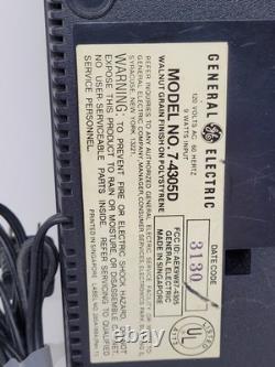 Radio-réveil Flip Clock Général Électrique Vintage 1984 7-4305D Testé