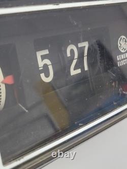 Radio-réveil Flip Clock Général Électrique Vintage 1984 7-4305D Testé