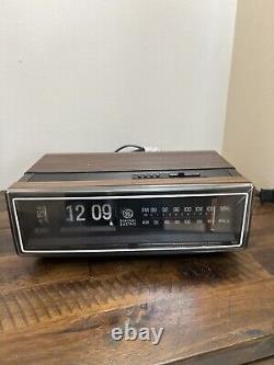 Radio-réveil à inverse vintage General Electric 1984 7-4305F FONCTIONNEL