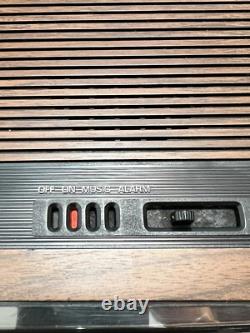 Radio-réveil à inverse vintage General Electric 1984 7-4305F FONCTIONNEL