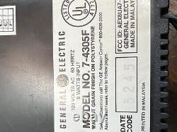 Radio-réveil à inverse vintage General Electric 1984 7-4305F FONCTIONNEL