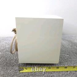 Radio-réveil à tubes AM GE Vintage MCM Modèle C-402A Blanc FONCTIONNEL