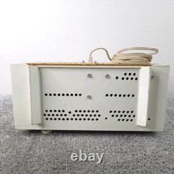 Radio-réveil à tubes AM GE Vintage MCM Modèle C-402A Blanc FONCTIONNEL