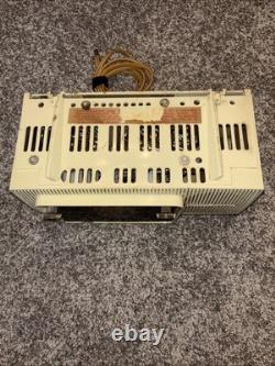 Radio réveil à tubes General Electric modèle C-430A AM GE vintage MCM blanc FONCTIONNE