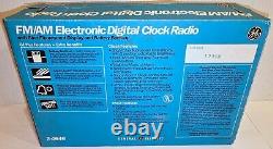 Radio-réveil digital Ge General Electric 7-4646 (nouveau stock ancien!) Vintage