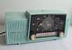 Radio-r&eacute;veil Vintage Ge C-417c Turquoise Am &agrave; Lampes, Milieu De Si&egrave;cle, &egrave;re Atomique, Fonctionne