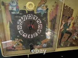 Radio-réveil vintage GE General Electric Disney Disneyland pour les jeunes jaune