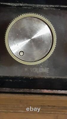 Radio stéréo de table à état solide Vintage General Electric GE en boîtier en bois fonctionne