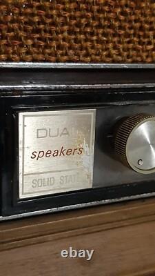 Radio stéréo de table à état solide Vintage General Electric GE en boîtier en bois fonctionne