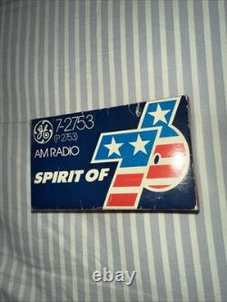 Radio transistor AM Vintage General Electric Spirit of'76 P-2753 1976