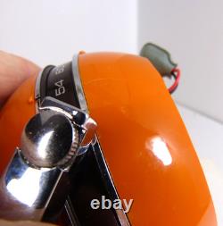 Radio transistor vintage GE Orbiter époque spatiale années 1970 orange MCM Orb Radio