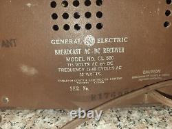 Radio vintage General Electric CL 500 FONCTIONNE