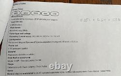 Radio vintage années 1950 Modèle 518F Général Electric Radio-réveil AM Fonctionne avec tubes