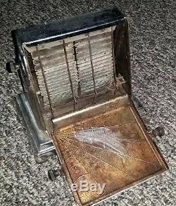 Rare 1920 Vintage General Electric Ge Spider Web Toaster Métal Made In USA