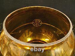 Rare Et Beau Grand Antique Ge Général Électrique Amber Light Globe Vers 1895
