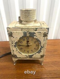 Rare Horloge de réfrigérateur Vintage Telechron General Electric des années 1930