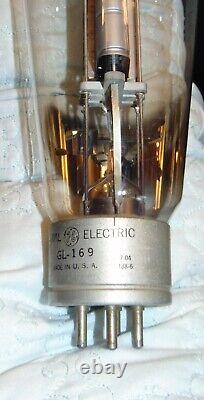 Rare Nos Giant Amplificateur De Puissance Tube Gl-169 Gl-159 General Electric Vintage 1955
