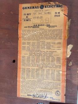 Rare Radio Vintage General Electric J-62