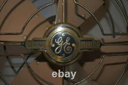 Rare Vintage 1940s General Electric 6 Ft Vortalex Éventail Oscillant Fm12m11