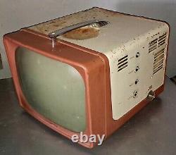 Rare Vintage 1956 Ge General Electric Modèle 14t008 Tv Personnelle