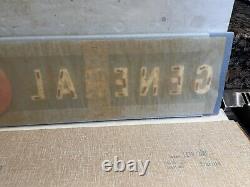 Rare Vintage GE/Lettres individuelles General Electric pour enseigne et emblème