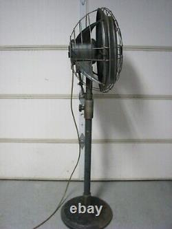 Rare Vintage Ge General Électric Pedestal Ventilateur 19
