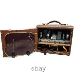 Rare Vintage Ge General Electric Tube Radio Portable Lb-673 Beamascope Antenne