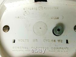 Rare Vintage General Electric Sun Crest Boisson Électrique Publicité Horloge De Travail