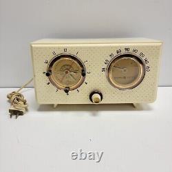 Rare Vtg 1955 General Electric Ge Musi Therm Thermostat Alarm Clock Music Radio