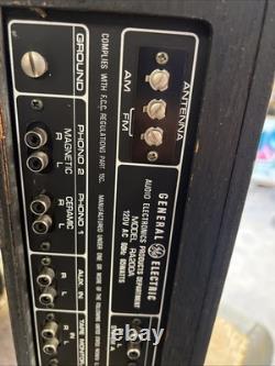 Récepteur stéréo AM/FM General Electric modèle RA200A Hi-Fi vintage doré non testé