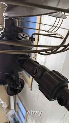 Réparation du ventilateur oscillant de sol Vortalex General Electric 6 pieds FM12M11 des années 40