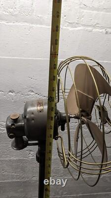 Réparation du ventilateur oscillant de sol Vortalex General Electric 6 pieds FM12M11 des années 40