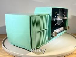 Restauration/Affichage/Pièces du Radio-Réveil General Electric C-416C Turquoise Océan Rare