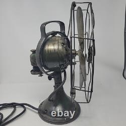 Restauration prête d'un ancien ventilateur à oscillation en laiton GENERAL ELECTRIC de 13 pouces