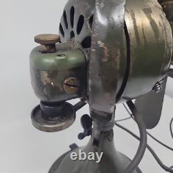 Restauration prête d'un ancien ventilateur à oscillation en laiton GENERAL ELECTRIC de 13 pouces