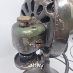 Restauration prête d'un ancien ventilateur à oscillation en laiton GENERAL ELECTRIC de 13 pouces