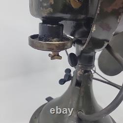 Restauration prête d'un ancien ventilateur à oscillation en laiton GENERAL ELECTRIC de 13 pouces