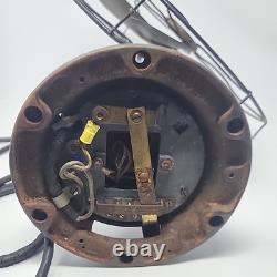 Restauration prête d'un ancien ventilateur à oscillation en laiton GENERAL ELECTRIC de 13 pouces